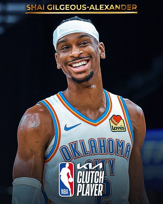 足球-NBA官方：亚历山大当选年度最佳关键球员 多项关键数据联盟第一